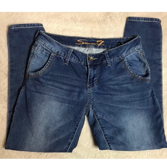 Seven7 Easy Fit Cropped Capri's Size 2 - Picture 3 of 6